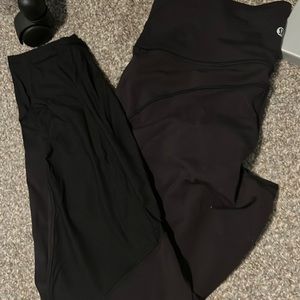 Lululemon leggings with mesh